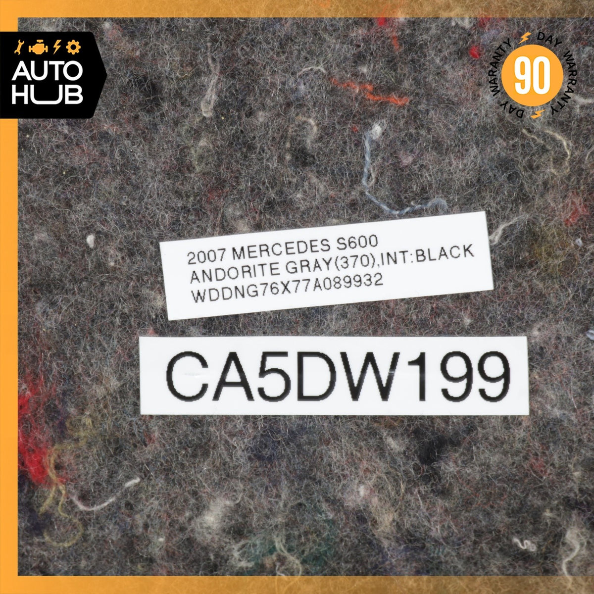 07-09 Mercedes W221 S600 Front Left Driver Side Door Panel Exclusive Black OEM - photo 20