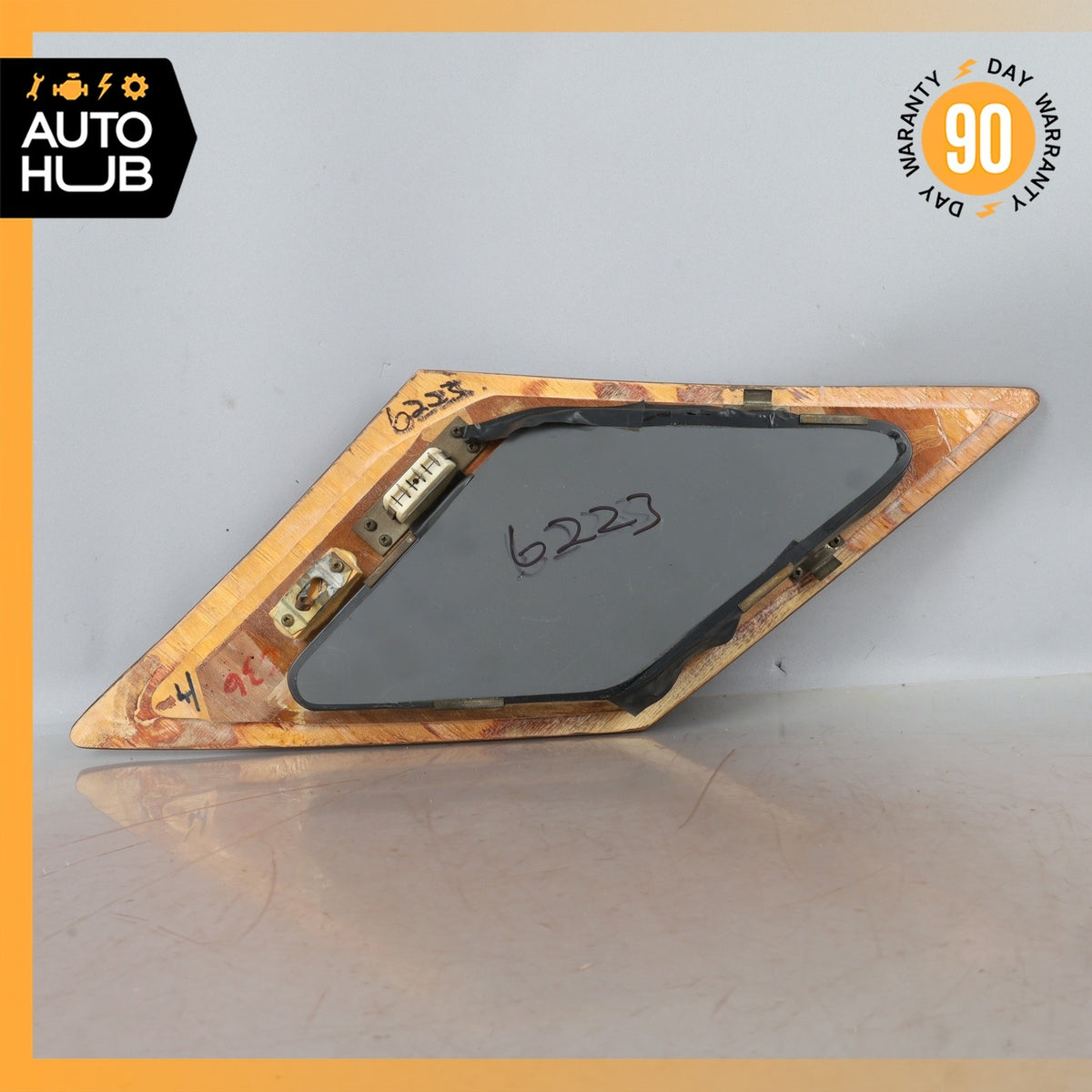 81-98 Bentley Brooklands Rear Right Quarter Vanity Glass Mirror Wood OEM - photo 13