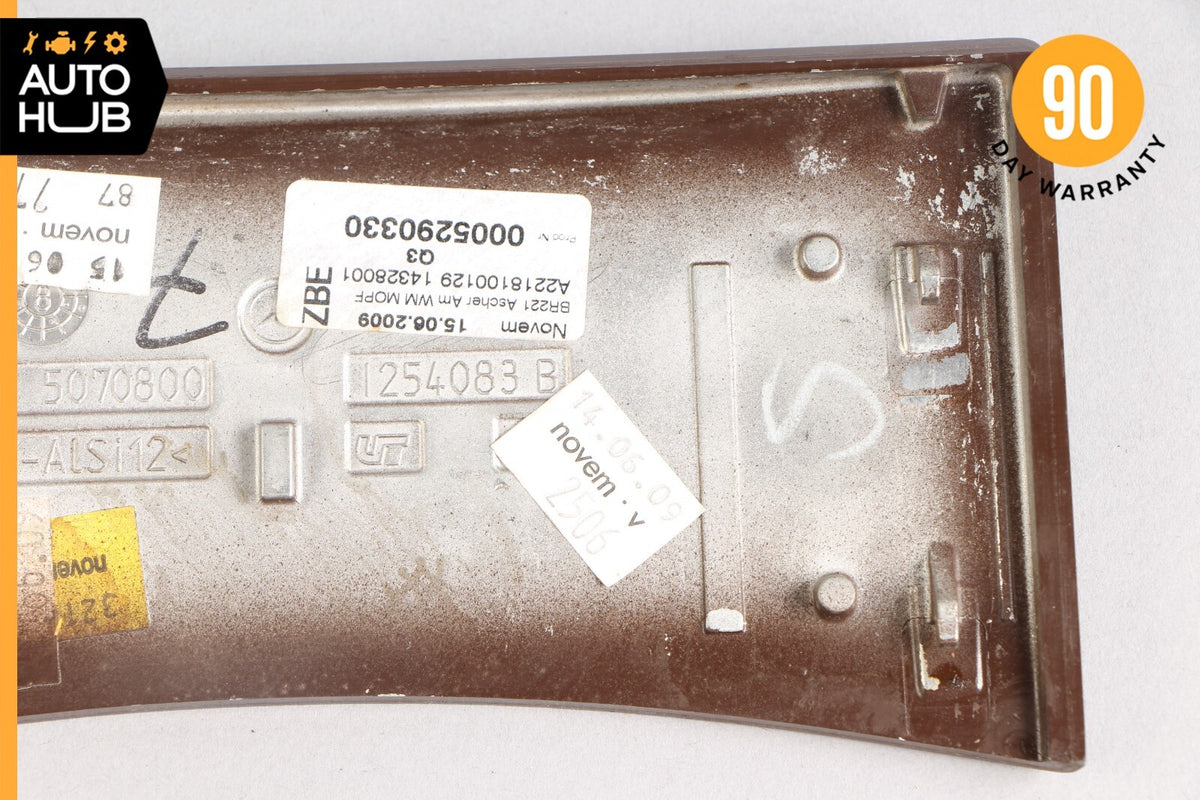 10-13 Mercedes W221 S400 S550 S63 Center Console Ash Tray Ashtray Lid Trim OEM - photo 8