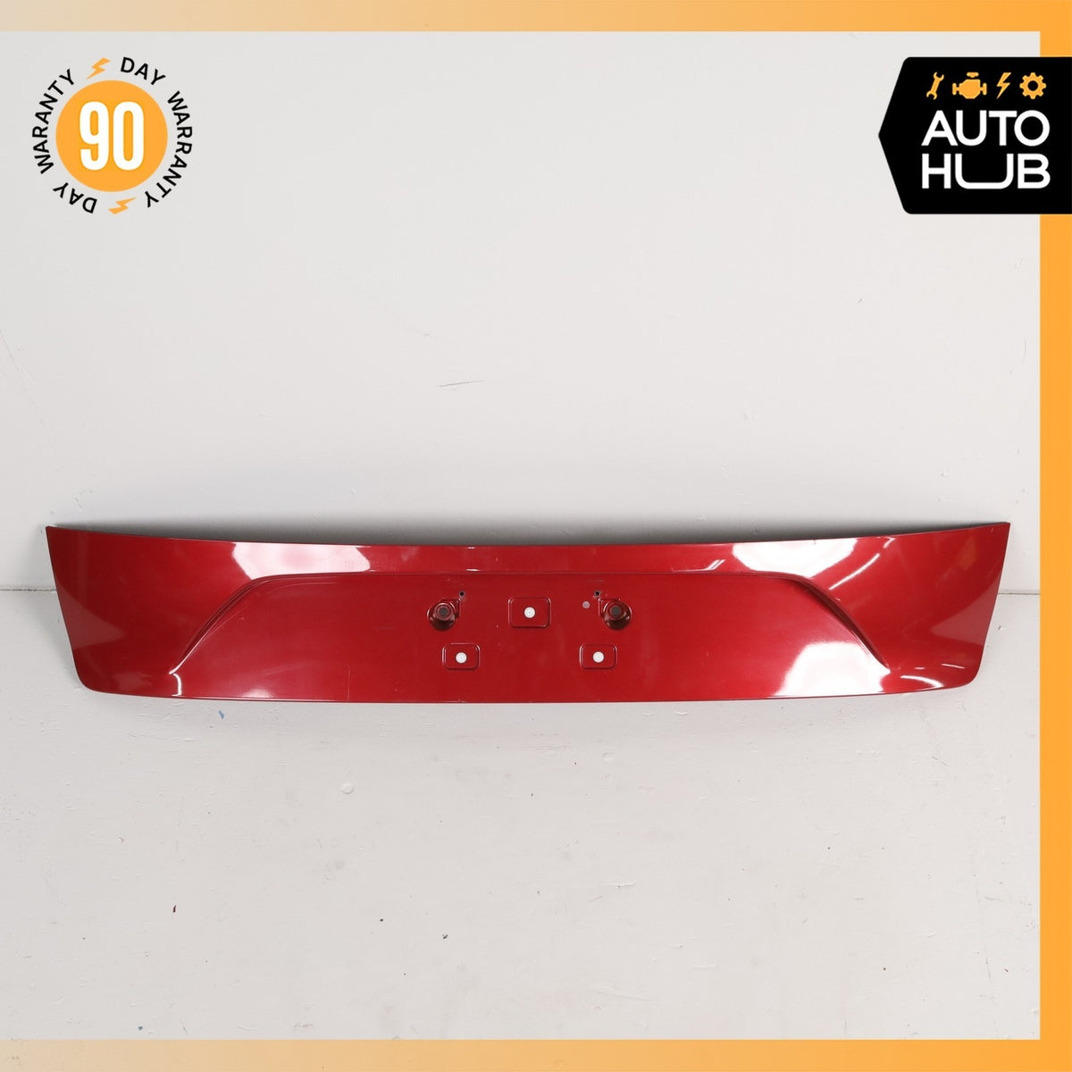 17-26 Alfa Romeo 949 Stelvio Trunk Lid License Plate Holder Red OEM 72k - photo 1