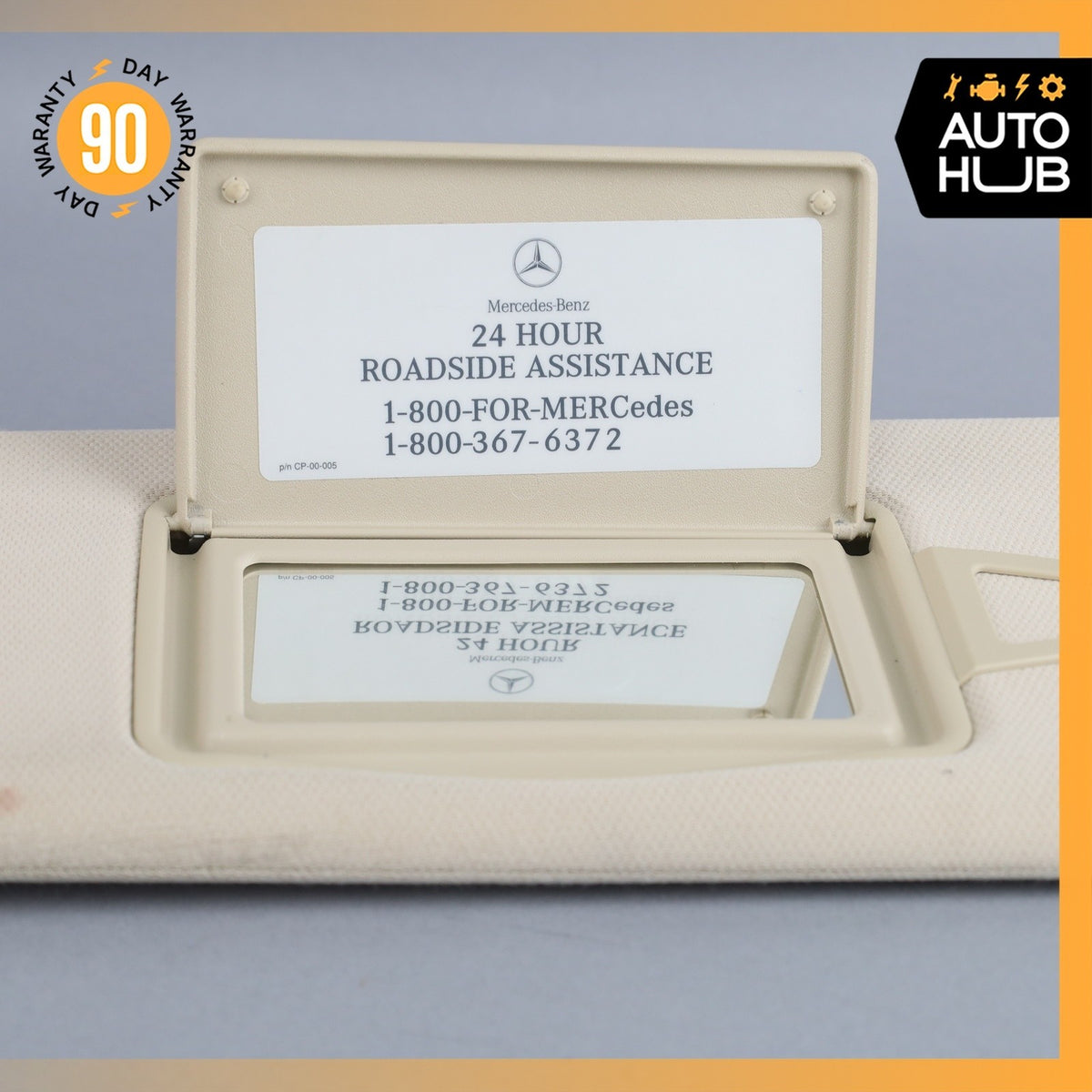 06-11 Mercedes W219 CLS550 CLS500 Front Left Side Sunvisor Sun Visor Beige OEM - photo 13