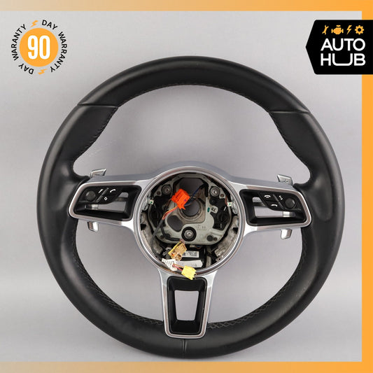 15-21 Porsche Cayenne 958 Macan Steering Wheel w/Paddle Shifters 95834780400 OEM - photo 1