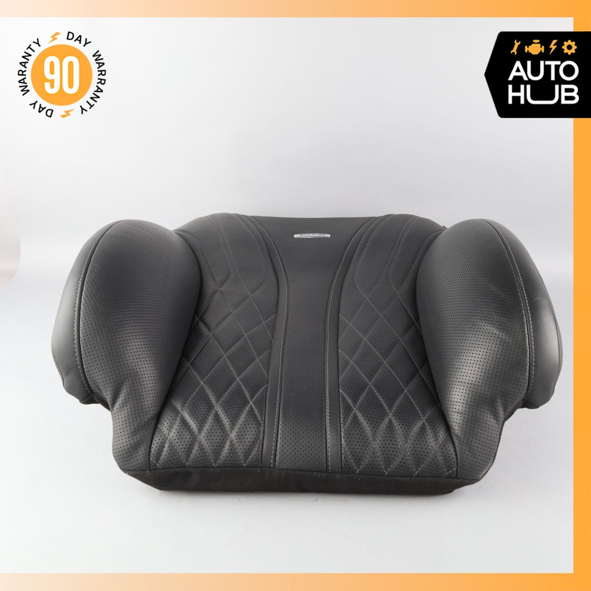 Mercedes W222 S63 AMG Front Left Seat Upper Back Cushion Exclusive Black OEM - photo 15