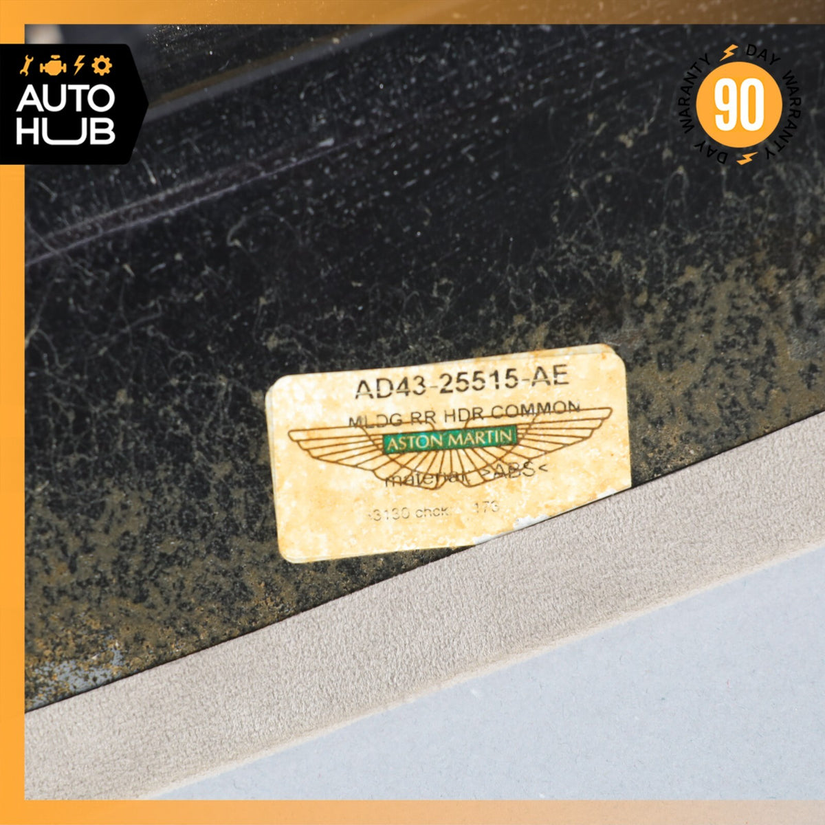 10-19 Aston Martin Rapide Rear Overhead Center Header Trim Cover Panel Suede OEM - photo 18