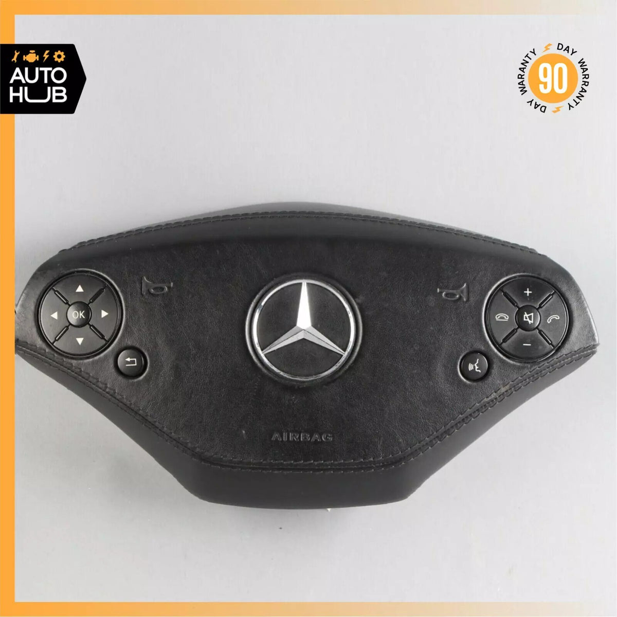 10-14 Mercedes W221 S400 S63 AMG CL550 Steering Wheel Airbag Air Bag Black OEM - photo 1