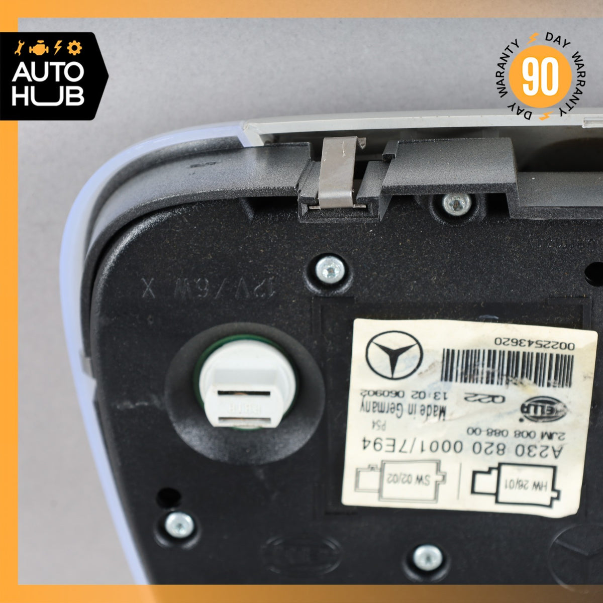 03-04 Mercedes R230 SL500 SL55 Overhead Dome Light Lamp 2308200001 Gray OEM - photo 9
