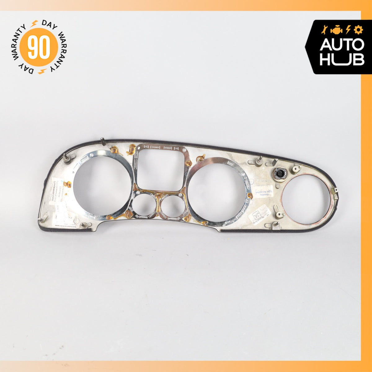 03-13 Bentley Continental Flying Spur Dash Panel Speedometer Bezel Trim Wood OEM - photo 7