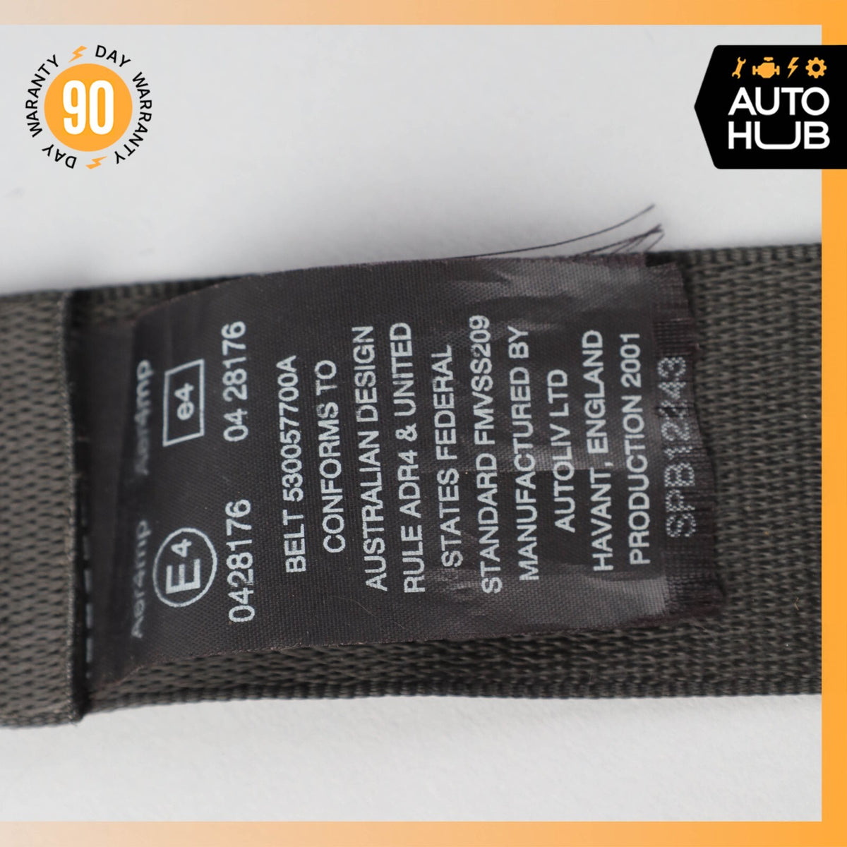 00-04 Aston Martin DB7 Vantage Convertible Front Right Side Seat Belt OEM 23k - photo 14