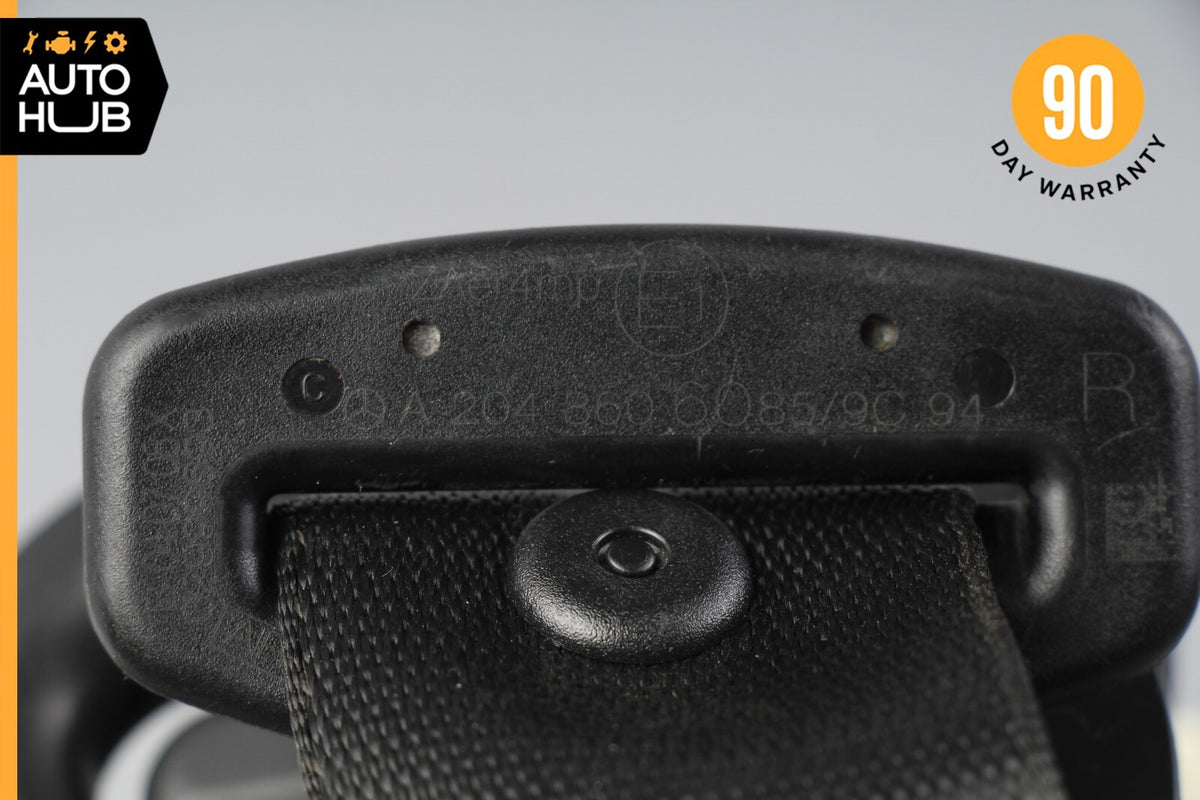 08-14 Mercedes W204 C300 C350 C250 Front Right Passenger Seat Belt Black OEM - photo 11