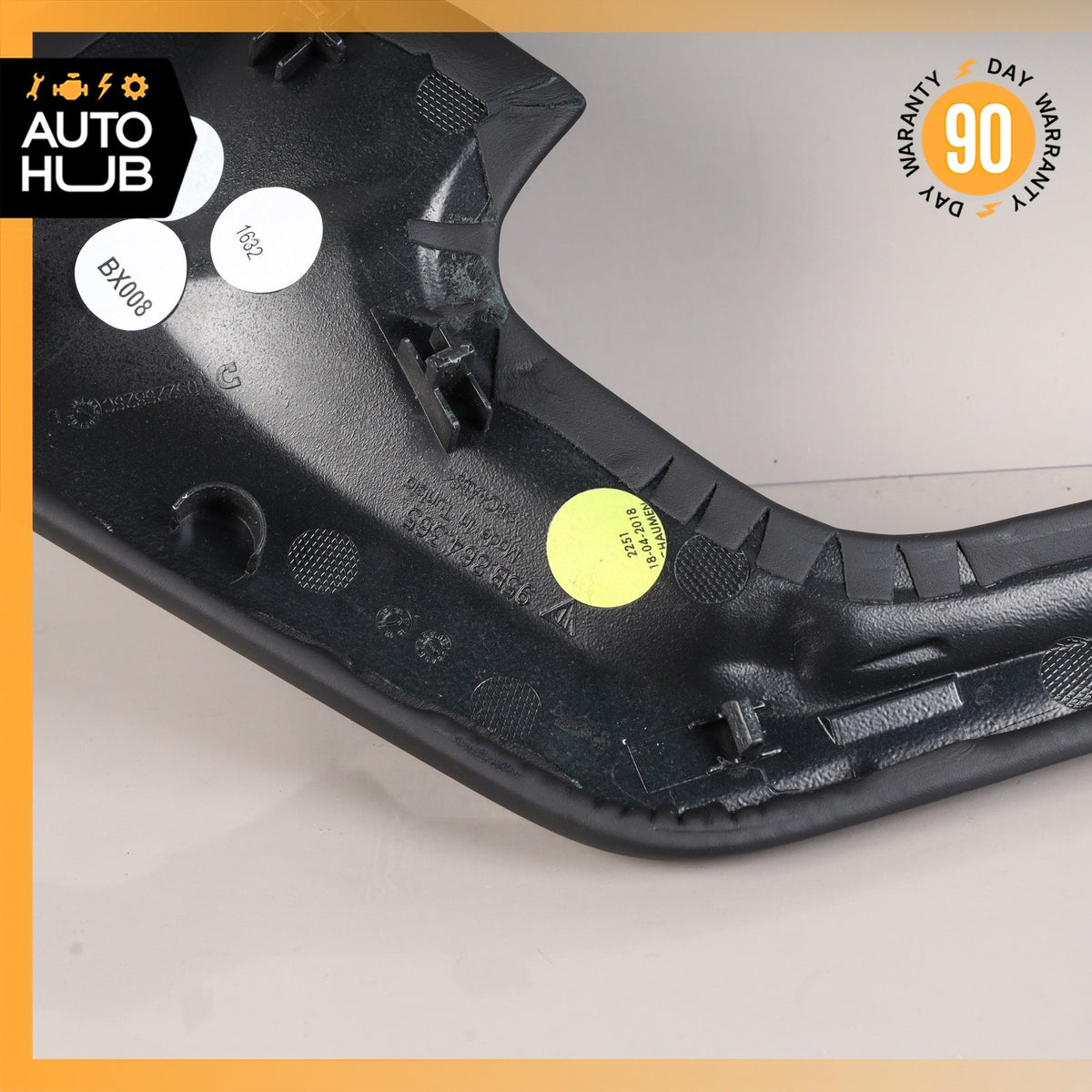 Porsche Macan 95B Center Console Molding Trim Cover Left Leather Black OEM - photo 11