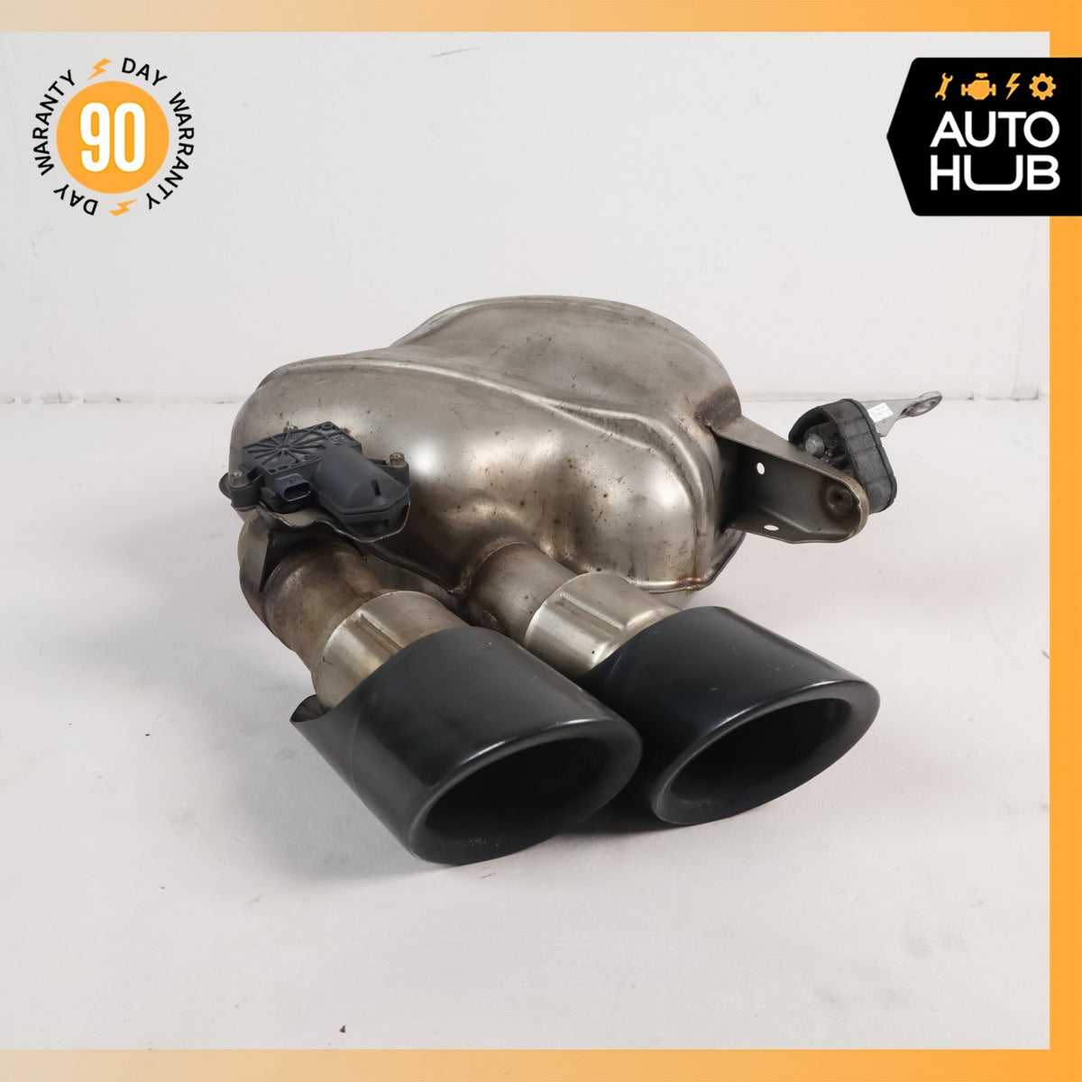 15-18 Porsche Macan 95B GTS Sport Left Side Exhaust Muffler w/ Valves OEM 46k - photo 2