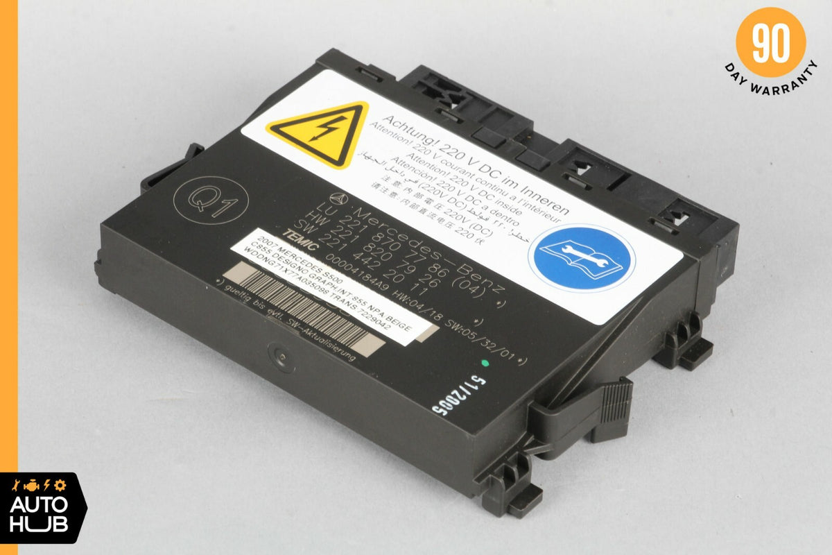 07-10 Mercedes W221 S550 CL550 Front Left or Right Seat Contour Control Module - photo 1