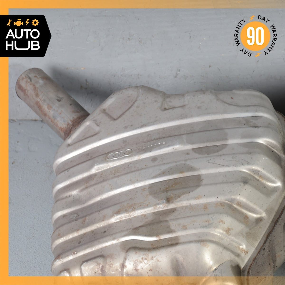 11-12 Audi D4 A8 4.2L V8 Left & Right Exhaust Muffler Mufflers Tips OEM - photo 16