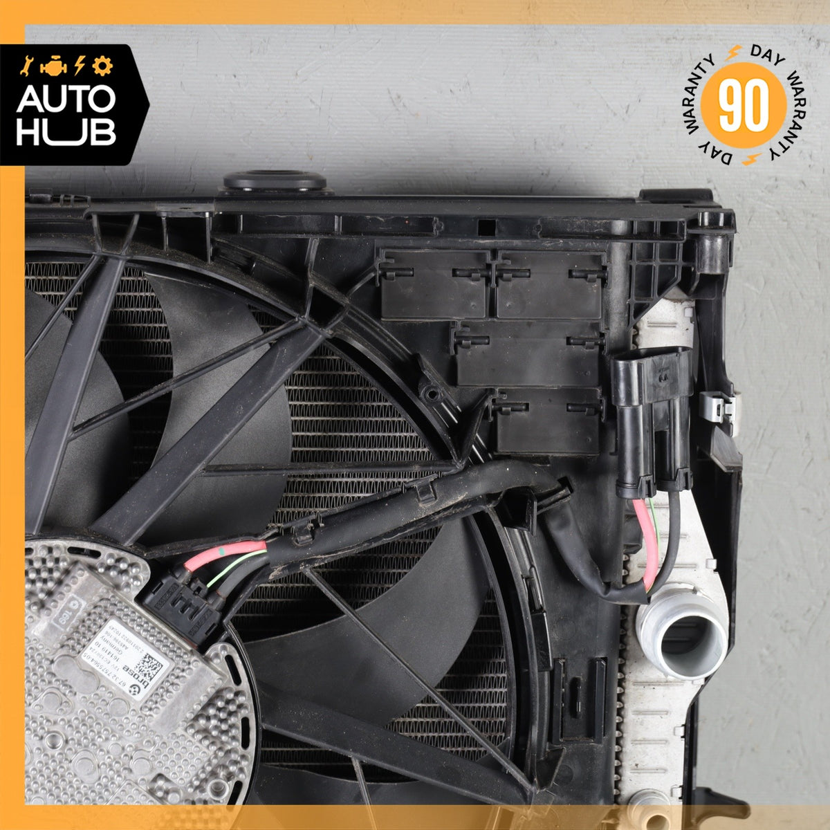 10-19 BMW F10 550i 650i Cooling Radiator A/C Condenser Oil Cooler w/ Fan OEM - photo 11