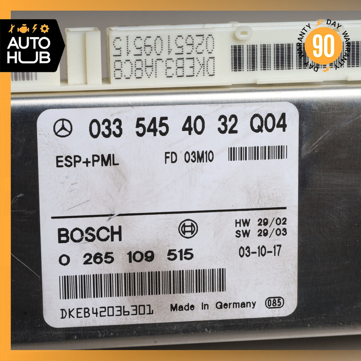 03-06 Mercedes W211 E320 SL55 SL500 ABS Anti Lock Brake Control Module ESP OEM - photo 4