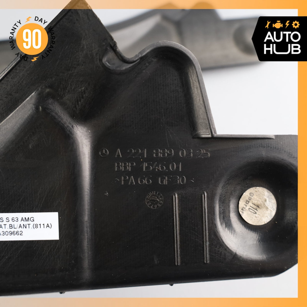 2010 Mercedes W221 S63 AMG Left & Right Side Fender Support Bracket Set OEM - photo 7
