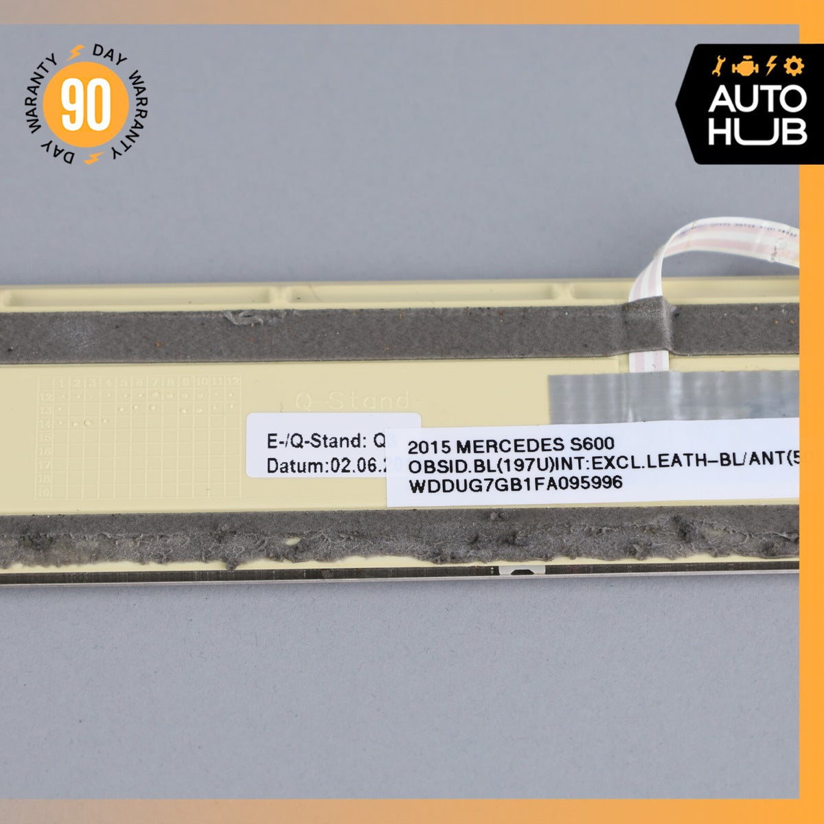 14-20 Mercedes W222 S600 S550 Rear Left Illuminated Door Step Sill Panel OEM - photo 10