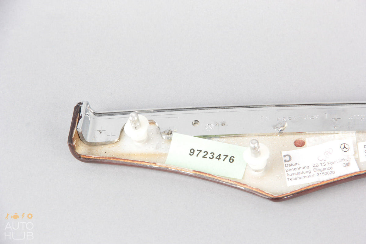 03-09 Mercedes W211 E350 E500 E550 Rear Left Driver Side Door Trim Wood OEM - photo 6