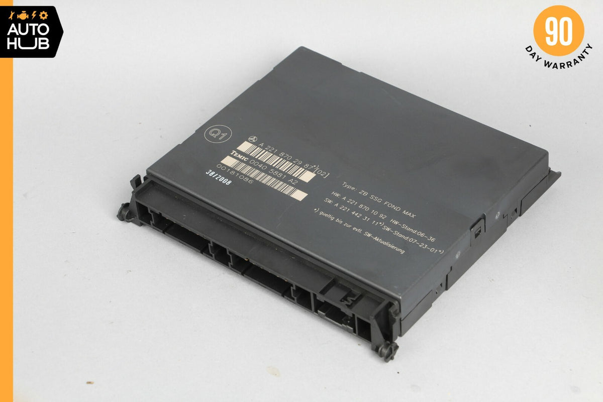 07-13 Mercedes W221 S550 S400 Rear Seat Control Unit Module 2218702987 OEM - photo 2