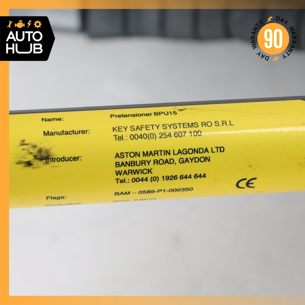 13-18 Aston Martin DB9 Vanquish Front Right Seat Belt Buckle DD33610E54AA OEM - photo 16