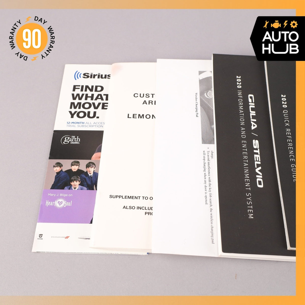 2020 Alfa Romeo 952 Giulia Owner's Manual Book Set OEM - photo 4
