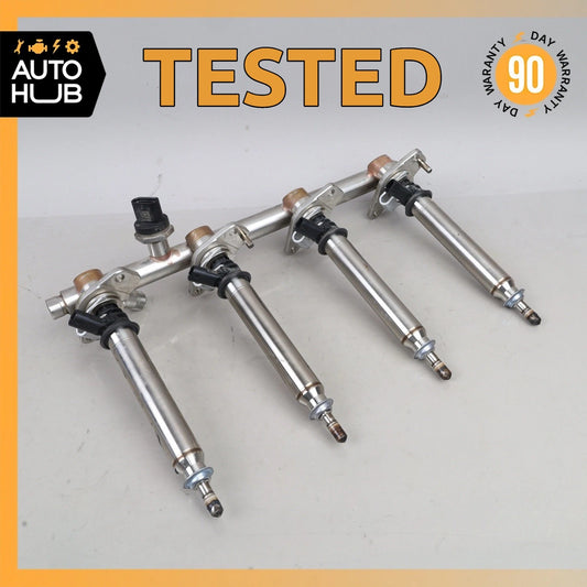15-23 Mercedes W205 C63 AMG Right Side Fuel Rail Line w/ Injectors OEM - photo 1