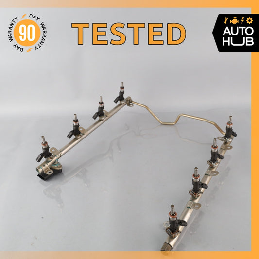 07-15 Mercedes W164 ML63 E63 C63 AMG Engine Fuel Injector Rail w/ Injectors OEM - photo 1