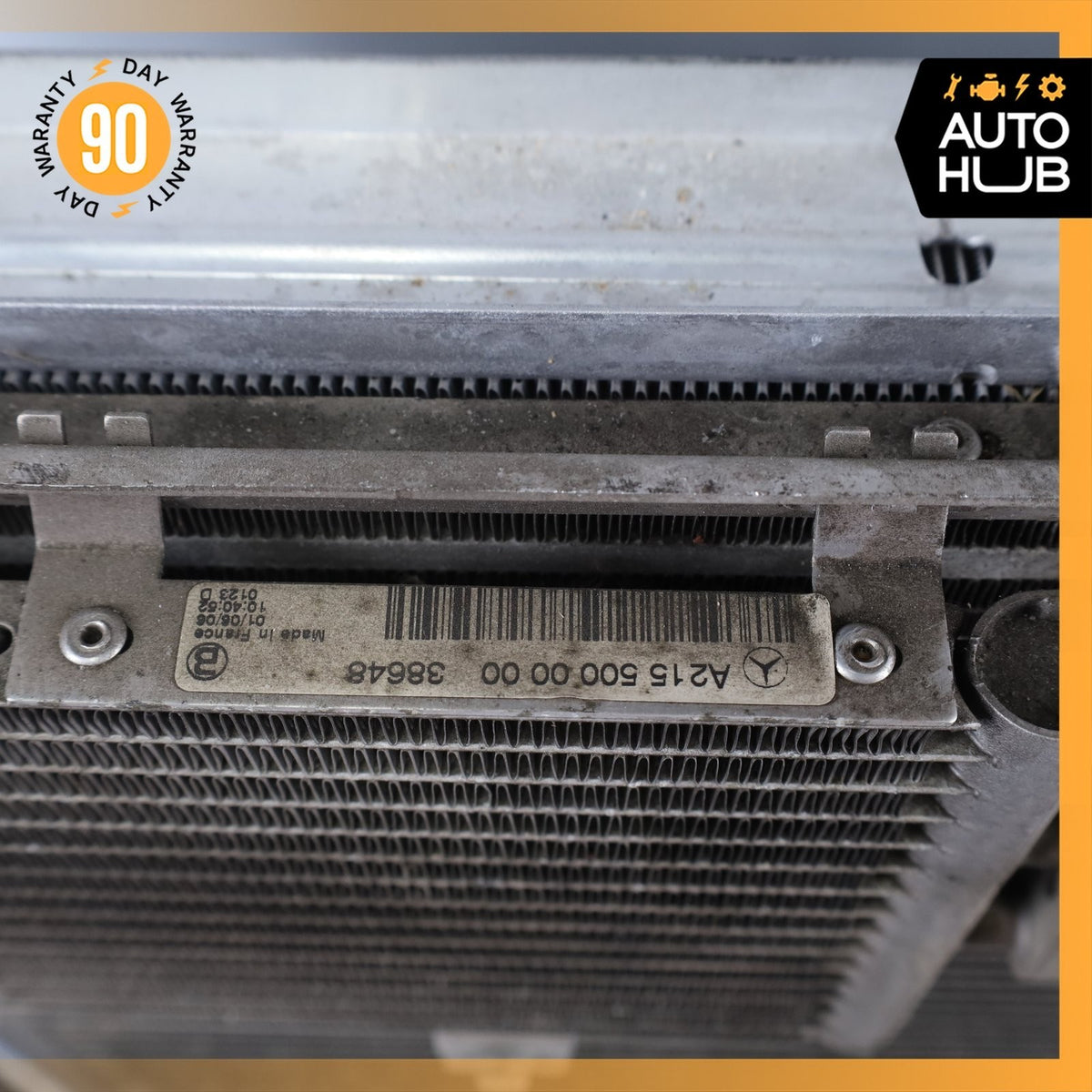 2007 Mercedes R230 SL550 Engine Cooling Radiator A/C Condensor Oil Cooler OEM - photo 16