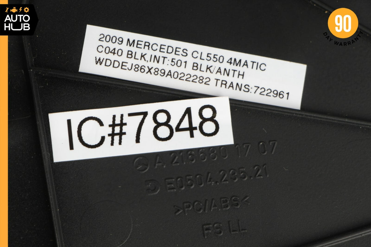 07-14 Mercedes W216 CL550 CL600 Dashboard Dash Board Trim Panel Left Black OEM - photo 10