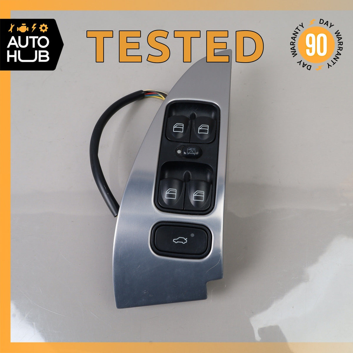 01-07 Mercedes W203 C230 C320 Front Left Door Window Master Switch w/ Trim OEM - photo 1