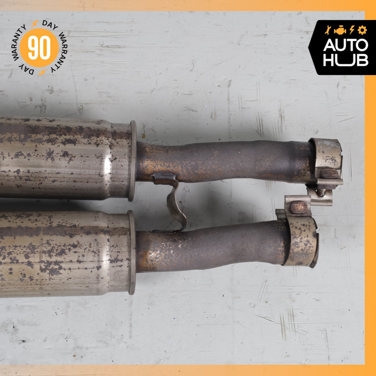 03-05 Ford Thunderbird 3.9L Exhaust Central Resonator Mid Pipe Silencer OEM 80k - photo 10