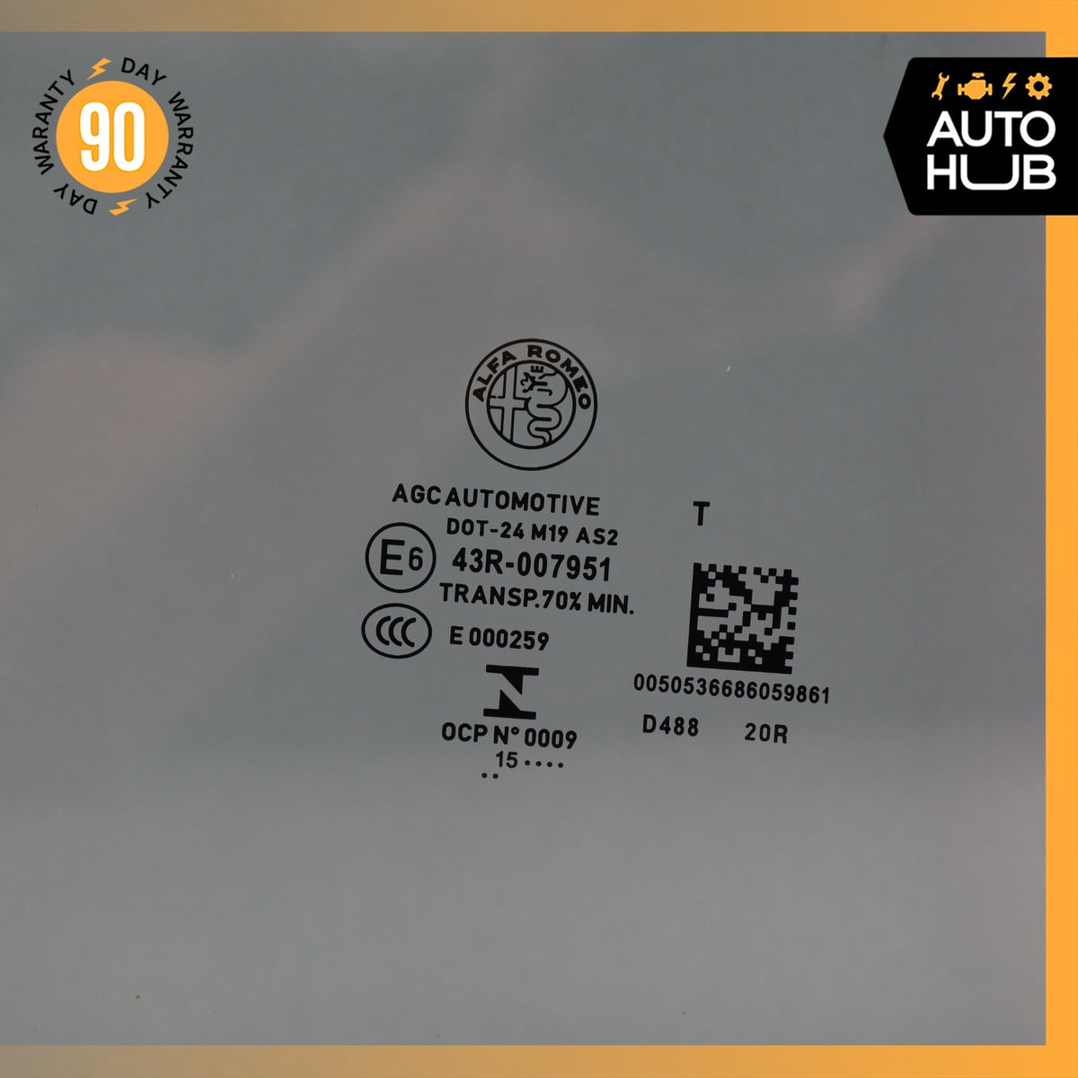 17-26 Alfa Romeo 952 Giulia Rear Right Passenger Door Window Glass OEM 73k - photo 9