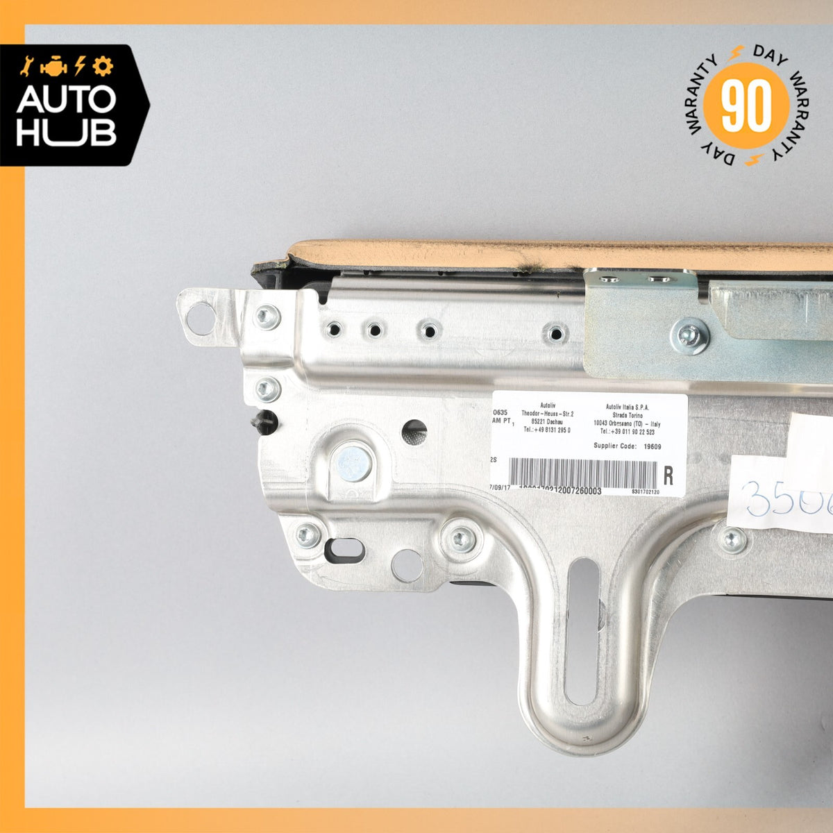 08-14 Maserati GranTurismo M145 Right Side Door Airbag SRS w/Cover Beige OEM 76k - photo 10