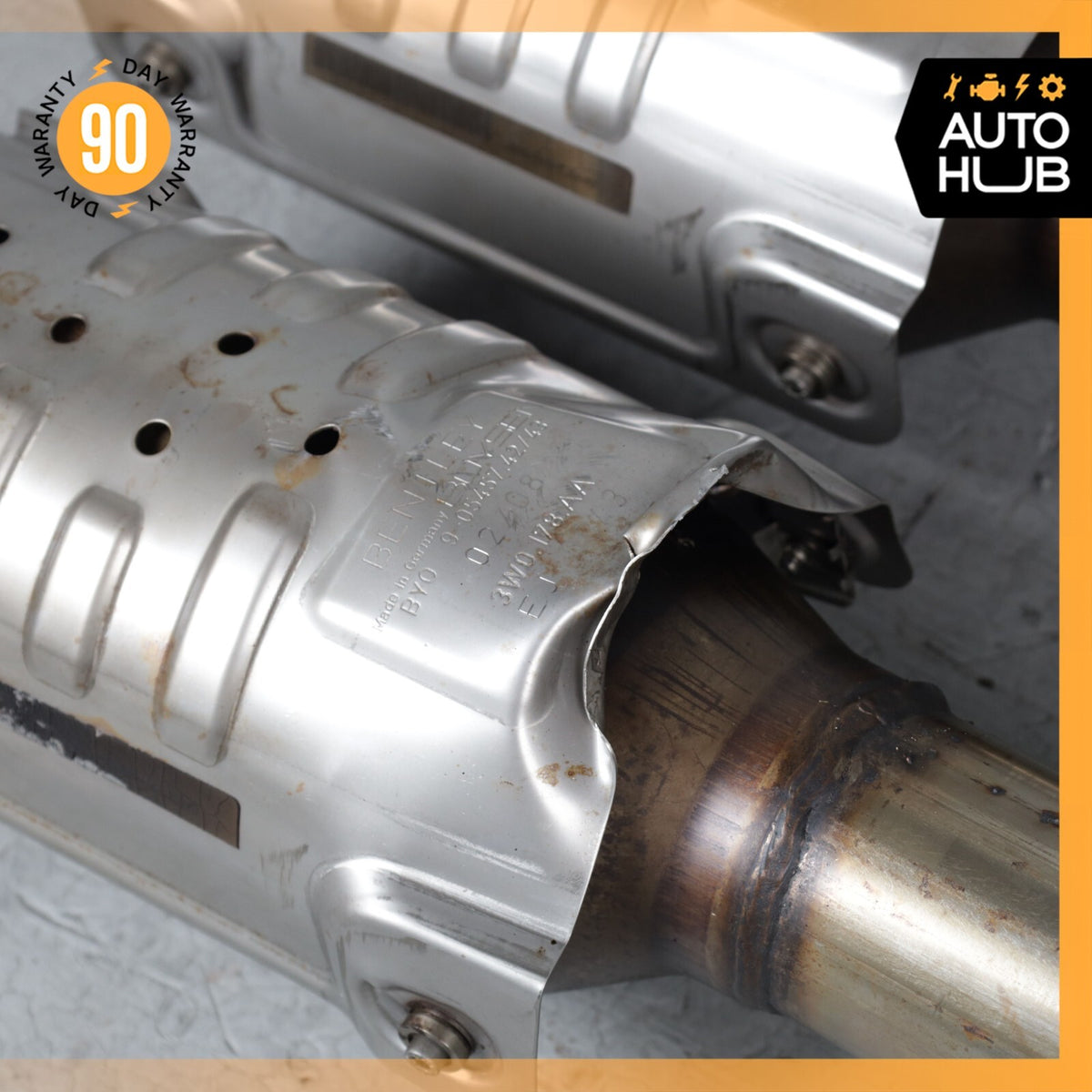 Bentley Continental GT 6.0L Middle Exhaust Downpipe Left & Right Side OEM - photo 12