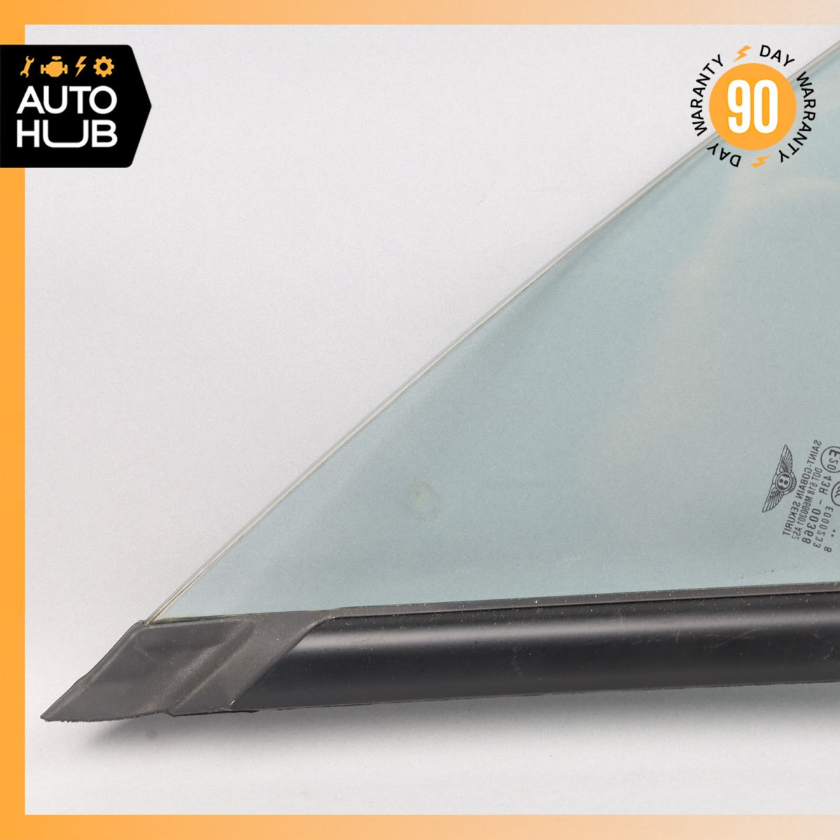 03-10 Bentley Continental GT Coupe Front Left Side Door Vent Window Glass OEM - photo 10