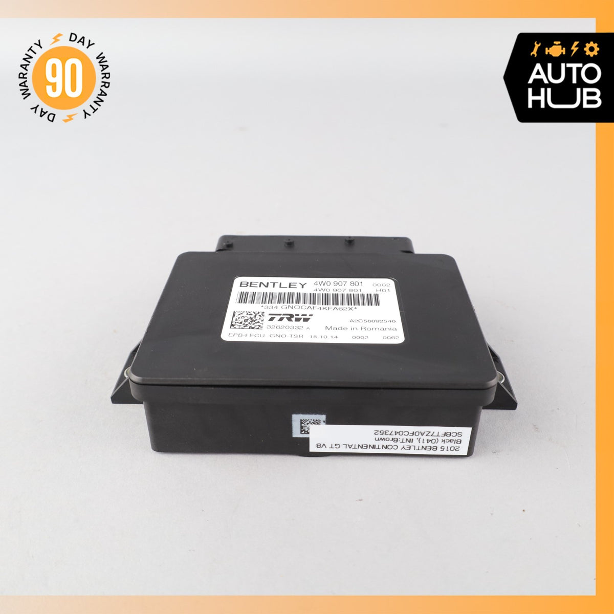 15-18 Bentley Continental GT GTC Electronic Parking Brake Control Module OEM - photo 4