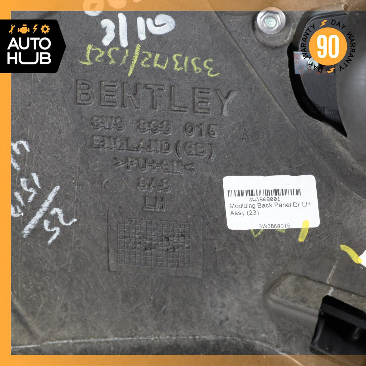 12-15 Bentley Continental GTC Convertible Left Side Interior Door Panel OEM 32k - photo 21