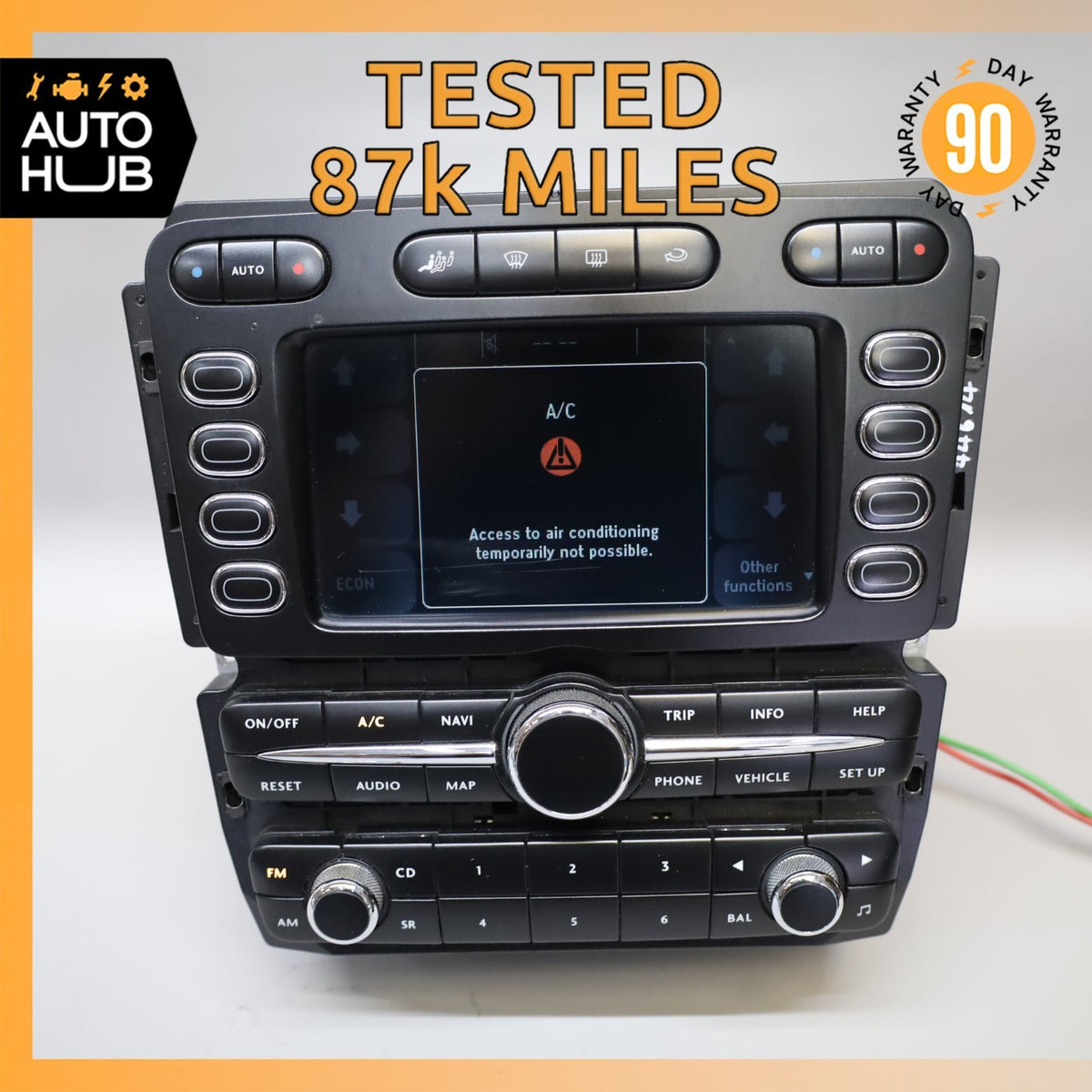08-09 Bentley Continental GT GTC Command Head Unit Navigation Radio OEM 87k - photo 1