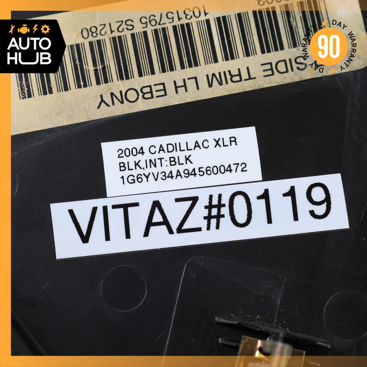04-09 Cadillac XLR Interior Dashboard Dash Trim Cover Left Black 10315795 OEM - photo 11