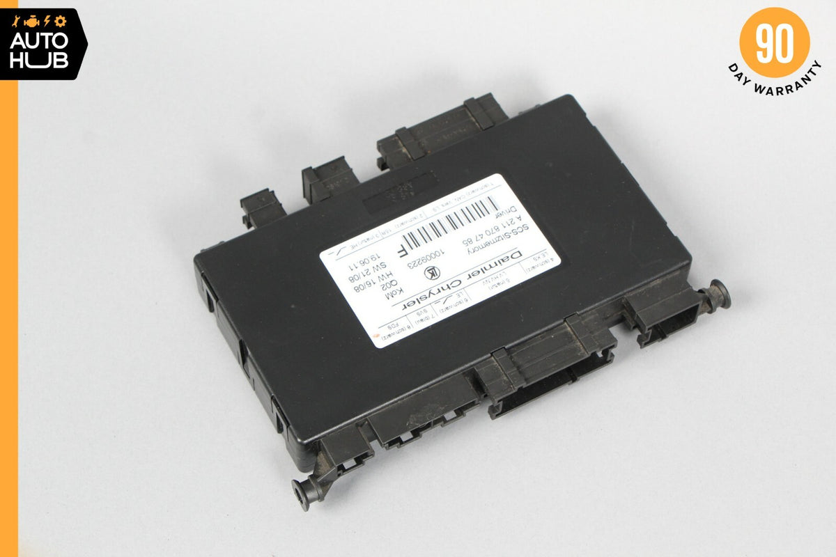 03-12 Mercedes W211 E350 CLS500 Seat Control Module Front Left 2118704785 OEM - photo 3