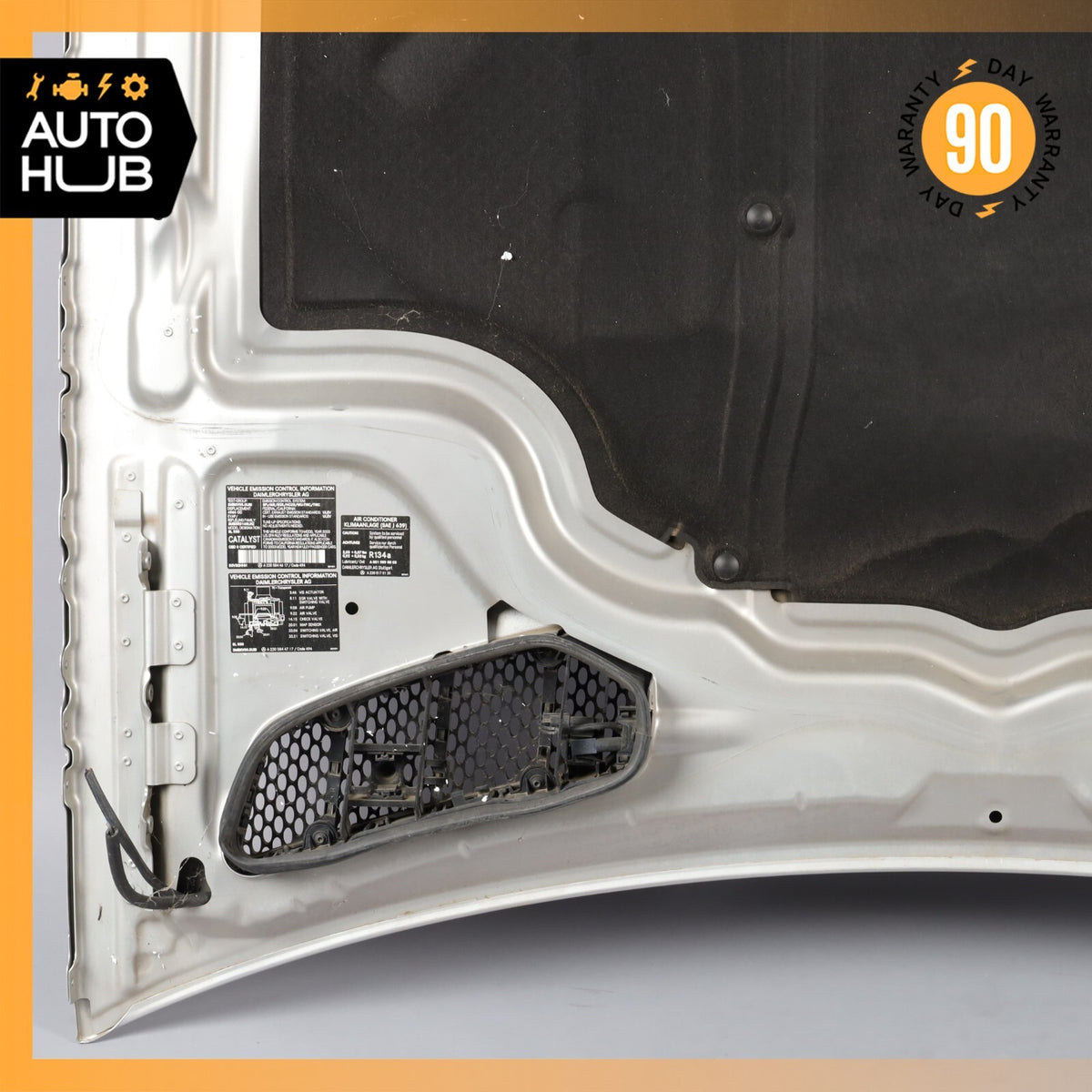 03-08 Mercedes R230 SL500 SL550 SL55 AMG Hood Cover Panel Assembly OEM 86k - photo 22