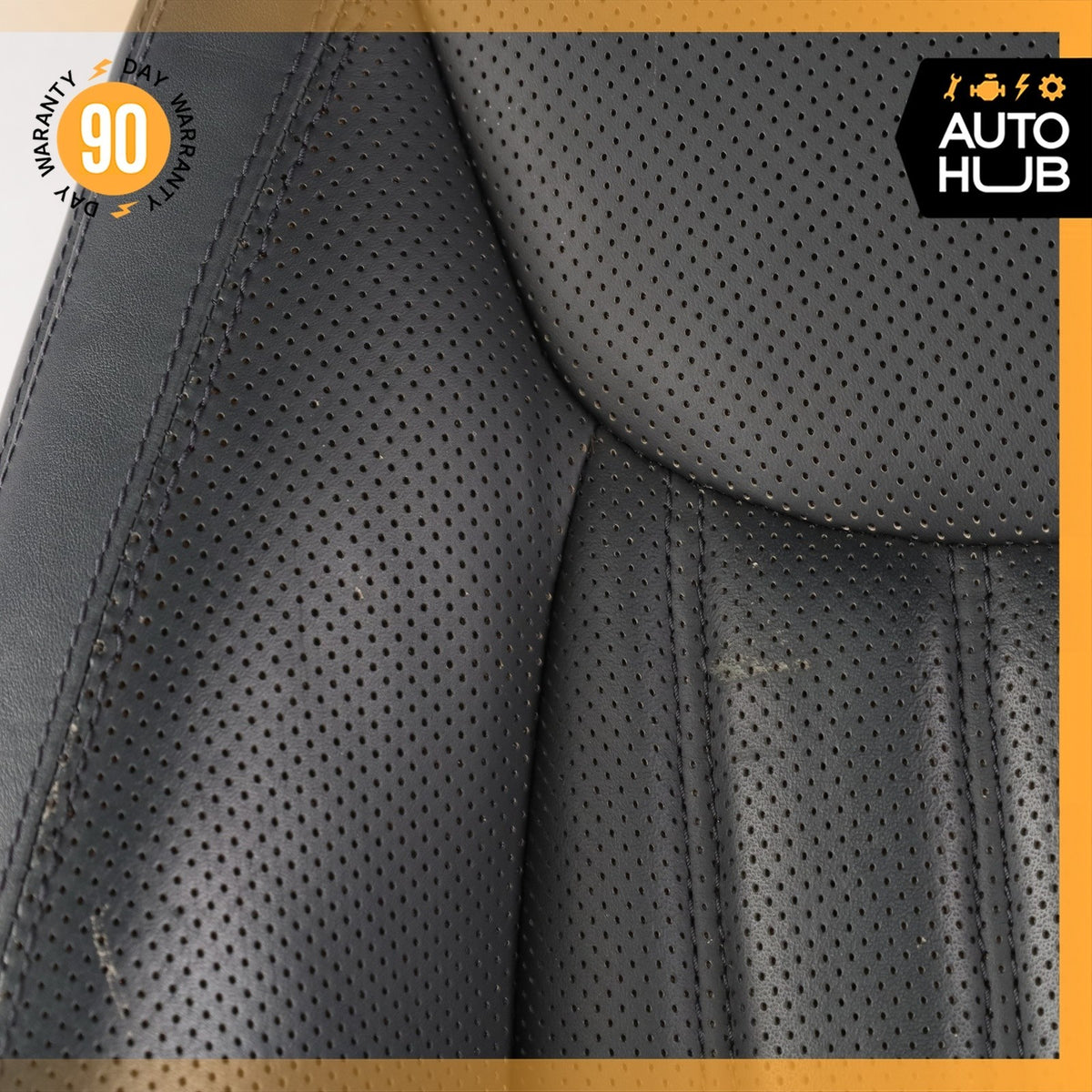 09-12 Mercedes R230 SL550 Top Upper Seat Cushion Right Side Nappa Black OEM - photo 13