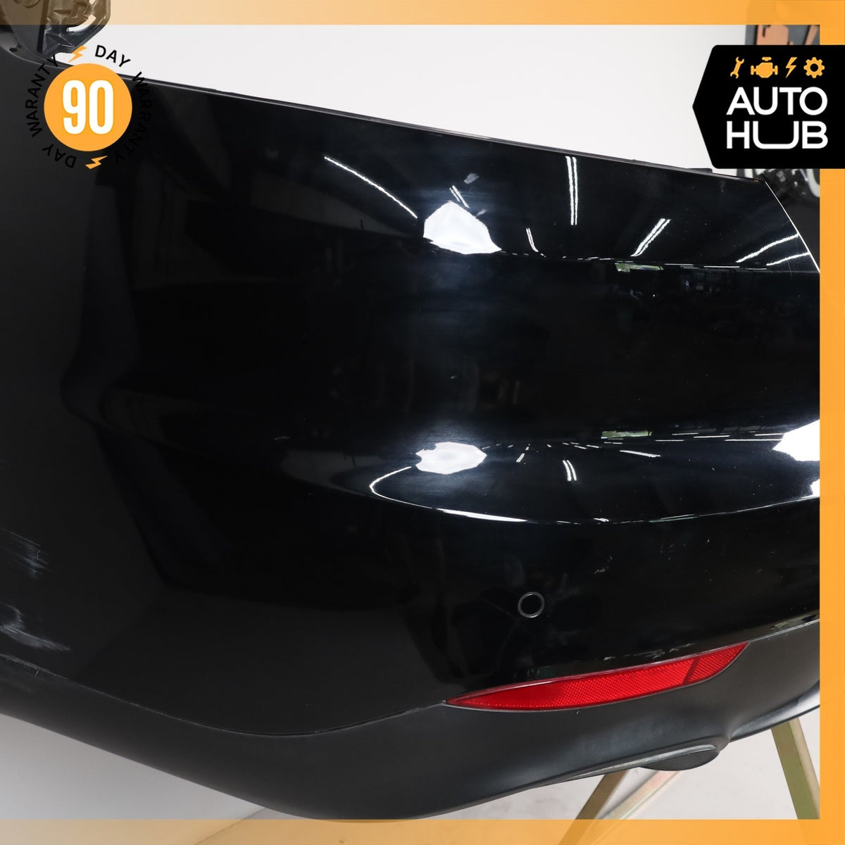 14-16 Porsche Panamera 970 Rear Bumper Cover Black OEM - photo 5