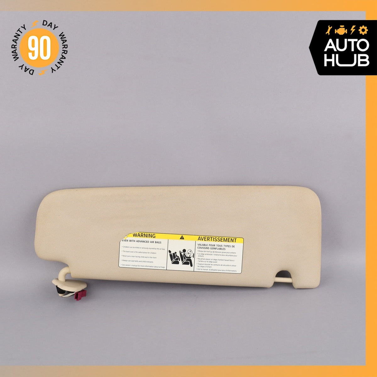 BMW G12 740Li Left Side Sunvisor Sun Visor Beige 51167408557 OEM - photo 2