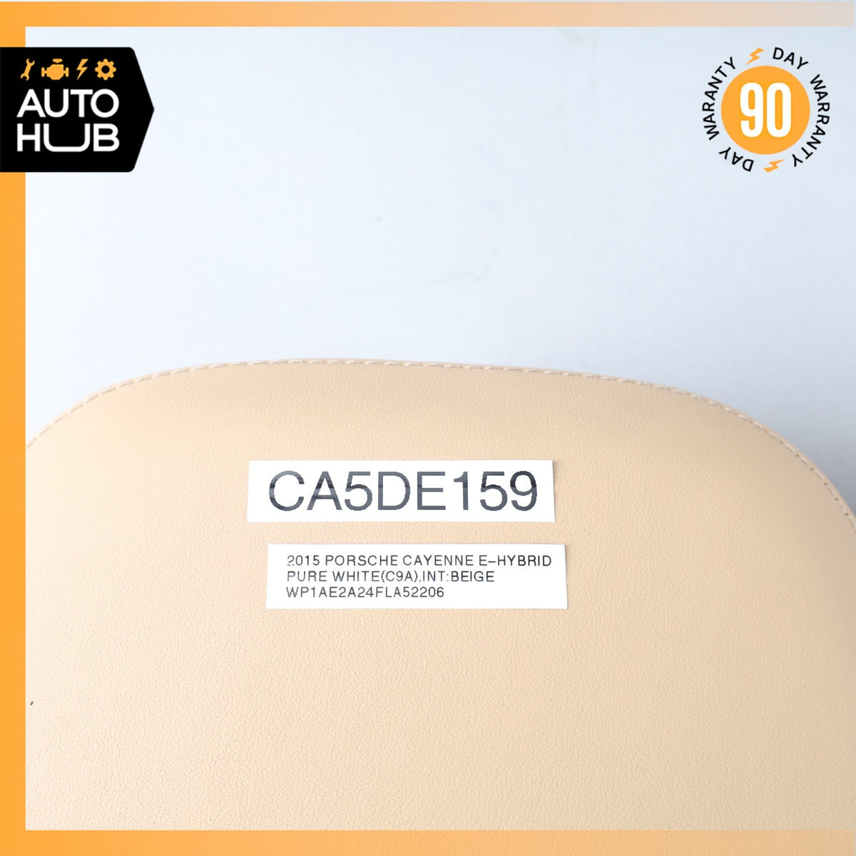 Porsche Cayenne 958 Front Right Headrest Head Rest Beige 95852191202 OEM - photo 11