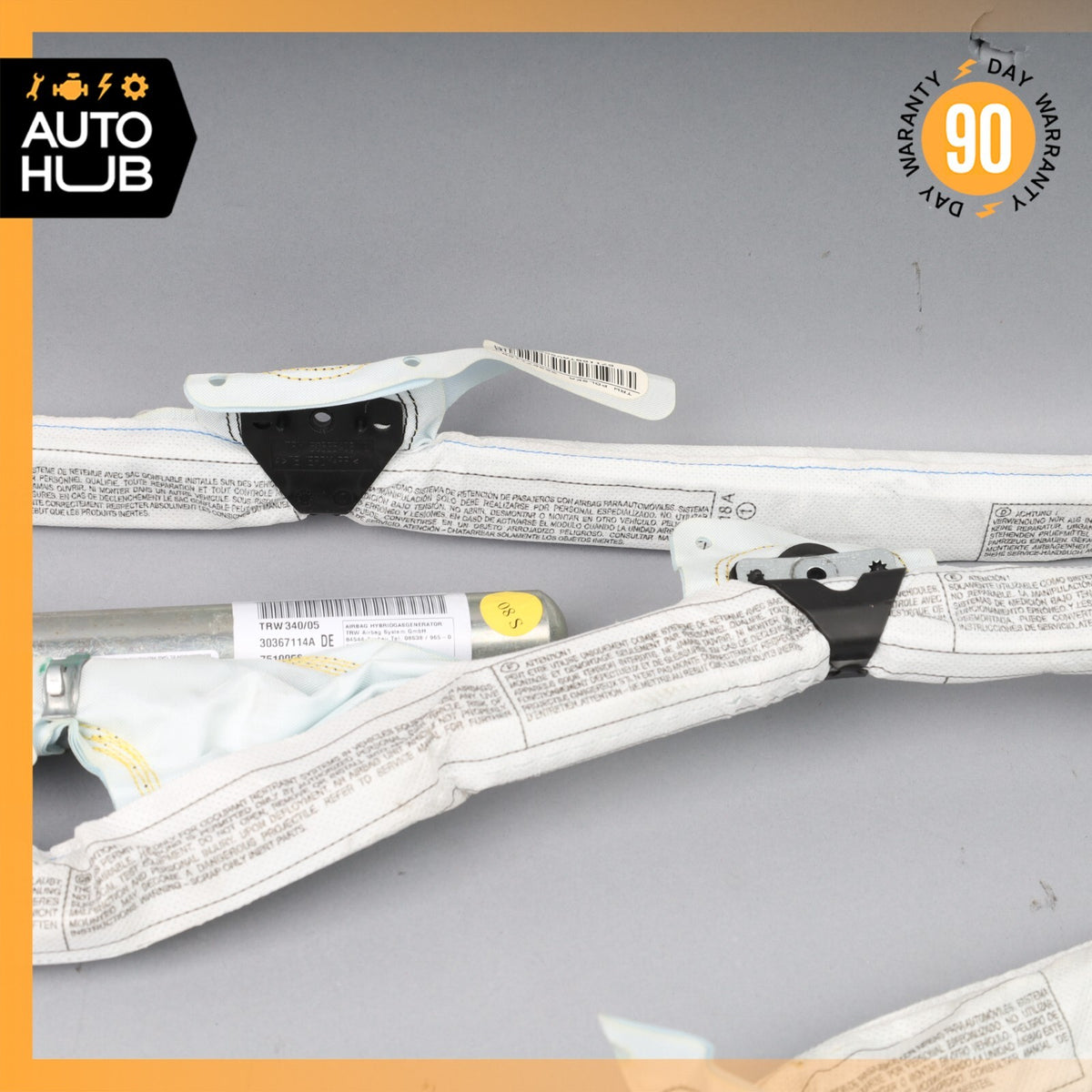 06-13 Bentley Continental Flying Spur Roof Curtain Air Bag Left Side OEM 80k - photo 11
