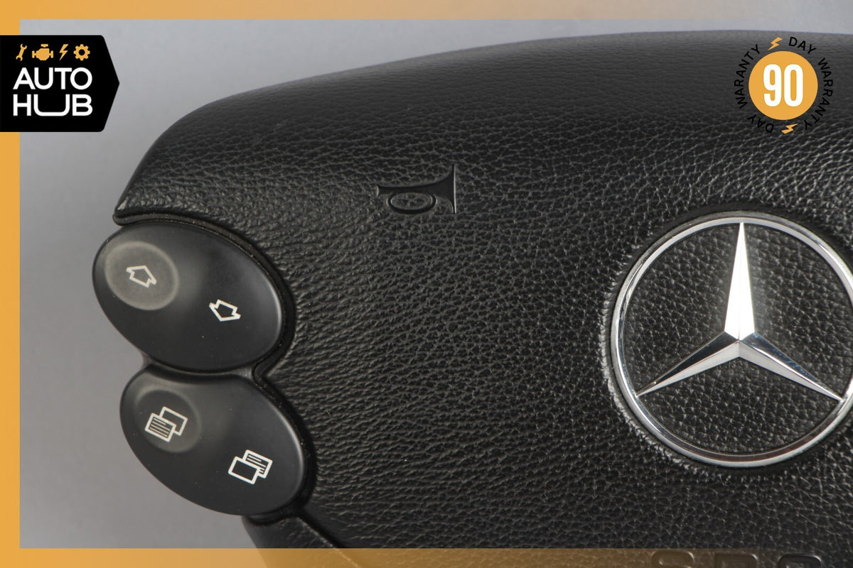 Mercedes R230 SL500 SL55 AMG CLK500 E350 Steering Wheel Airbag Air Bag Black OEM - photo 2
