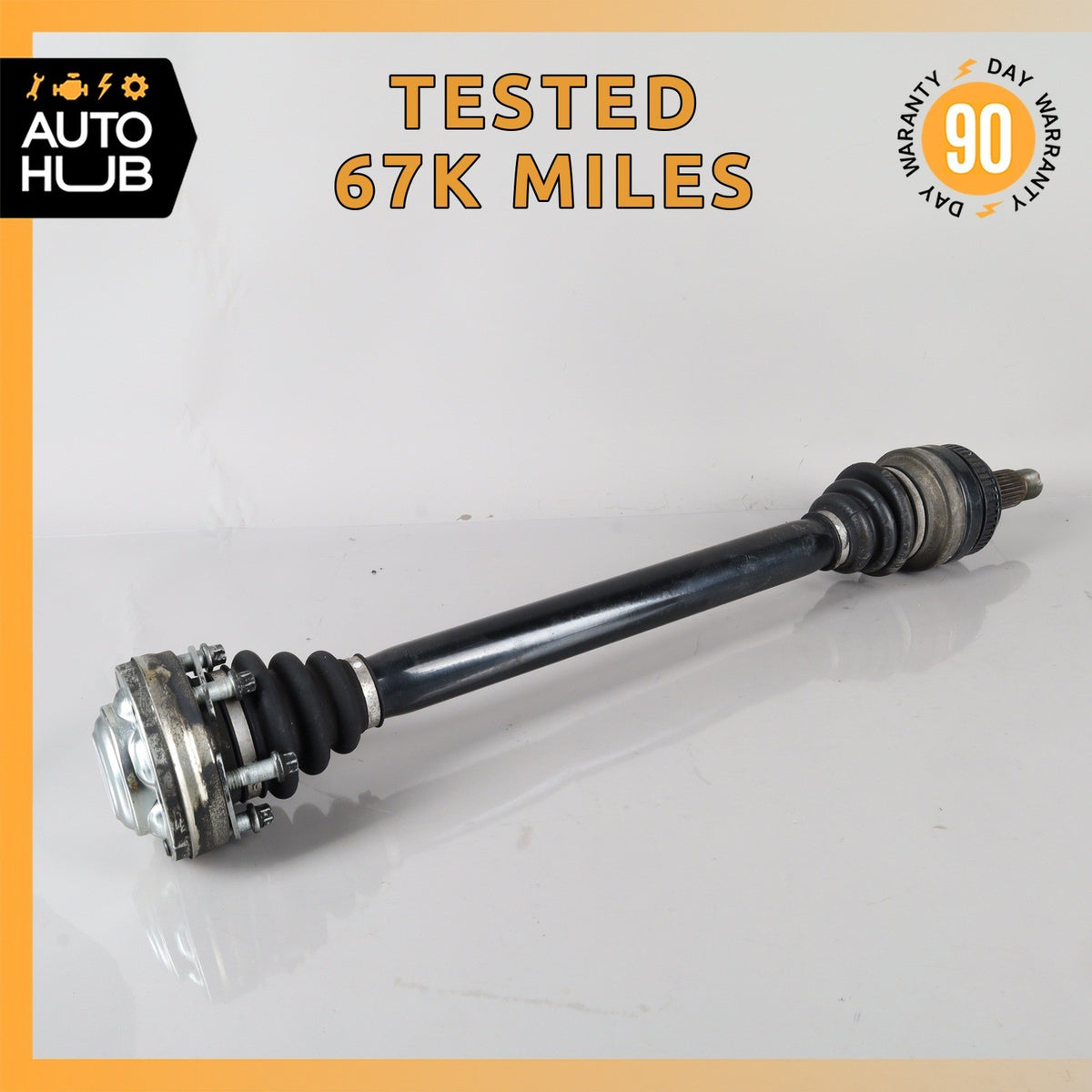 BMW E90 328i 135i Rear Right Side CV Axle Output Half Shaft 7537716 OEM 67k - photo 1