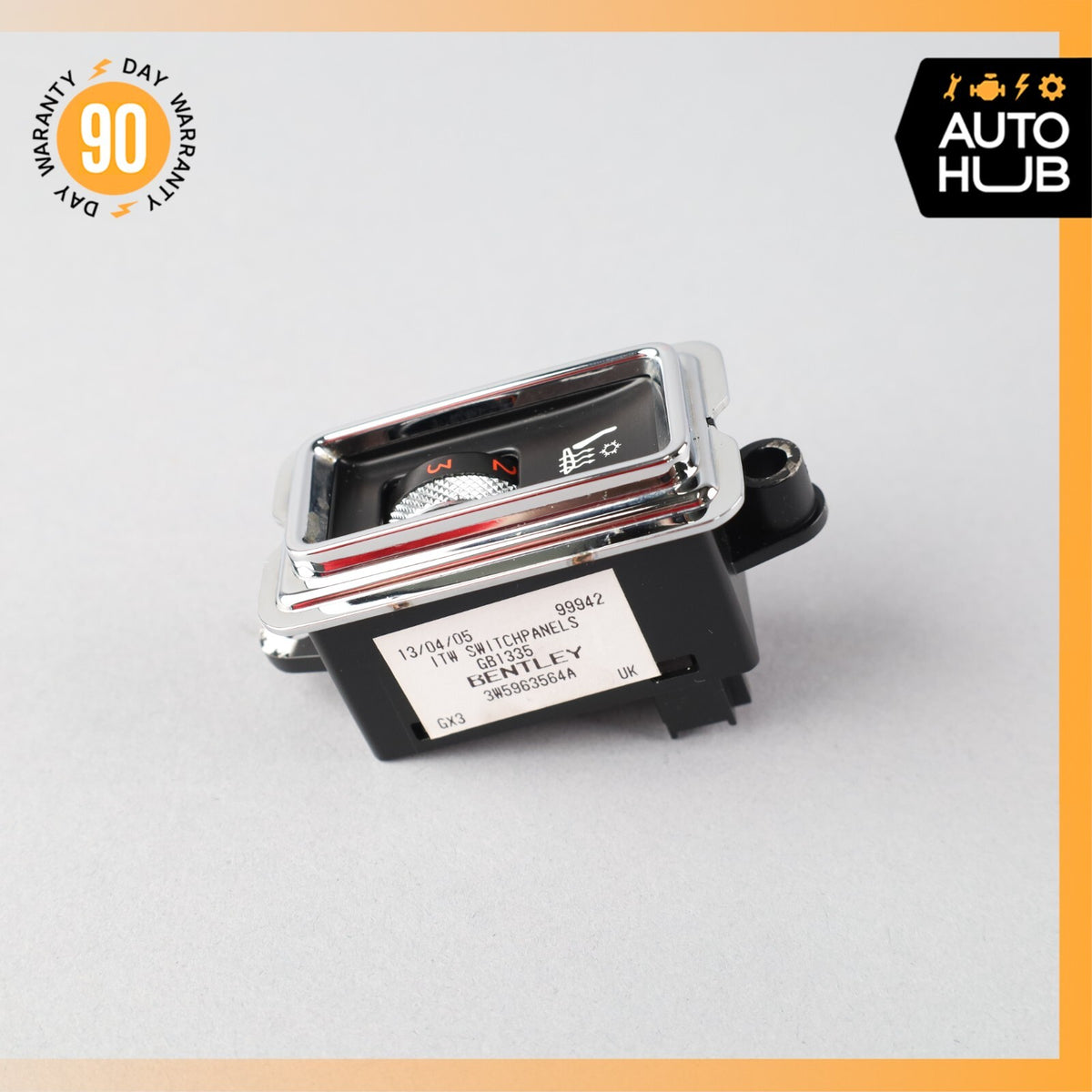Bentley Continental Flying Spur Rear Right Seat Heating Control Switch OEM 78k - photo 3
