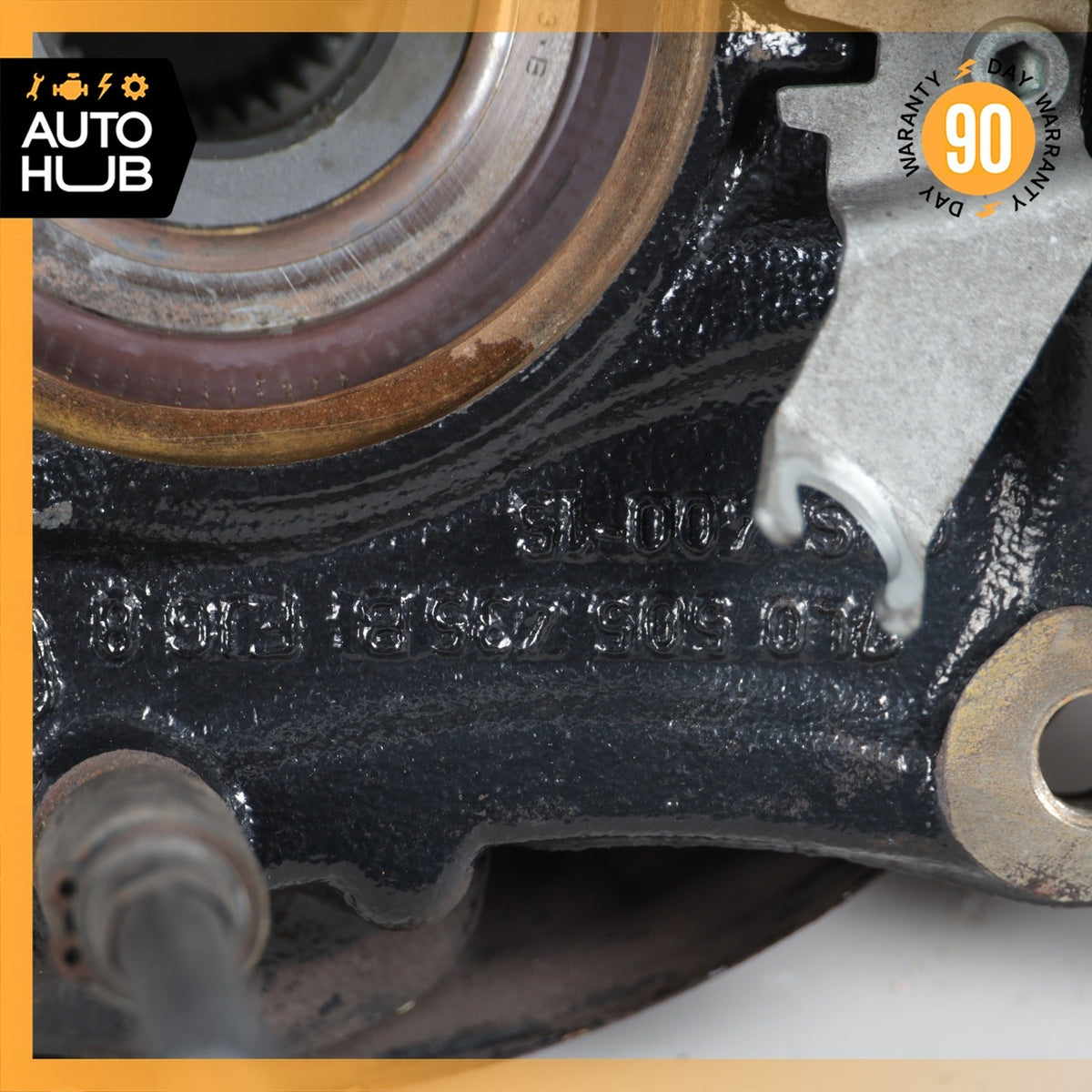 Porsche Cayenne 955 Rear Left Side Spindle Knuckle Hub w/ Shield OEM - photo 15